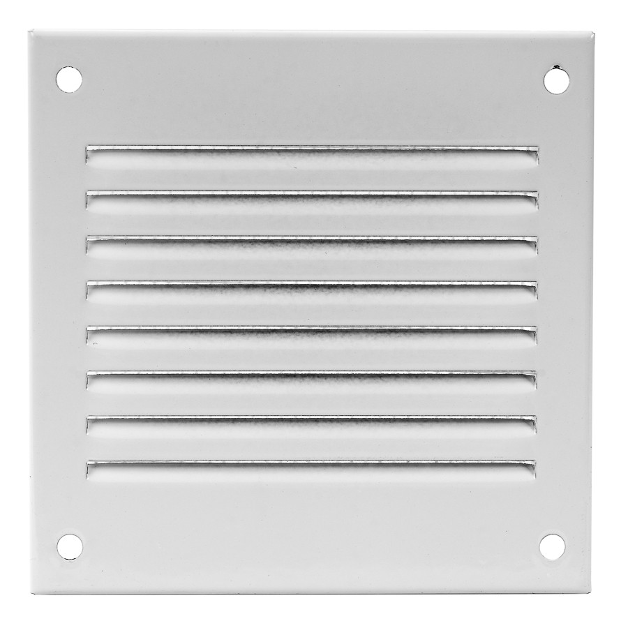 grille en métal, 100x100mm, blanc