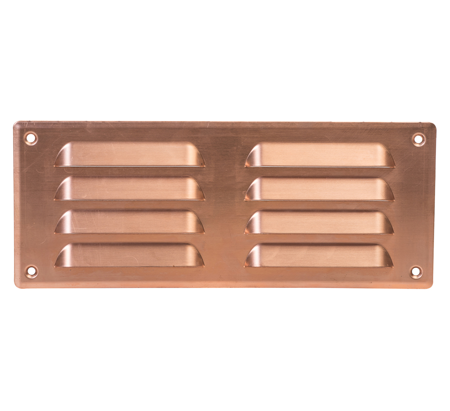 grille metal, 260x105mm, copper