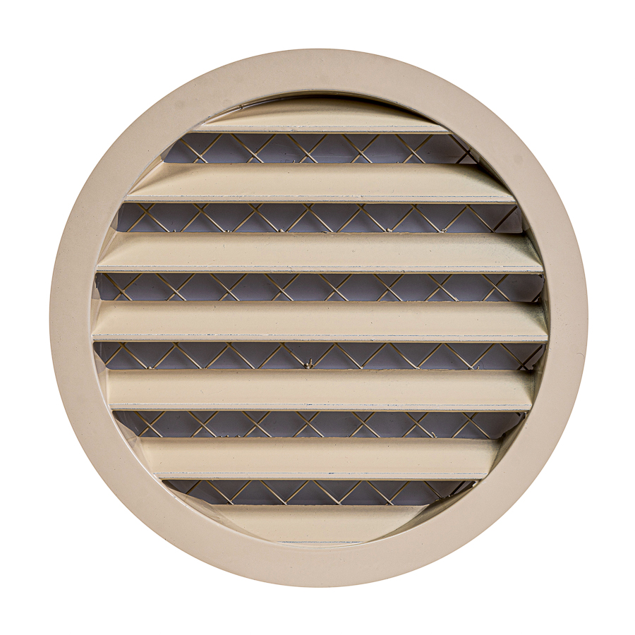 grilles en alliage daluminium, Ø125mm, beige